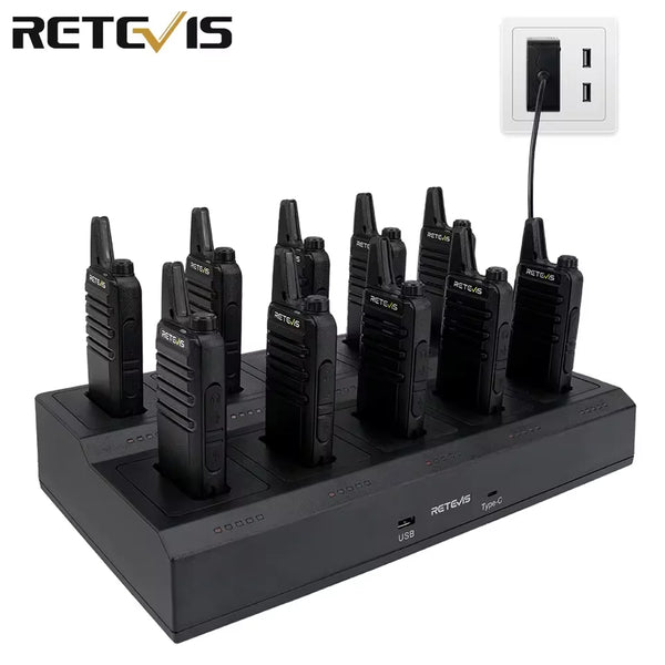 10 Pcs Wholesale Mini Walkie Talkie  Rechargeable Walkie-Talkies Two-Way Radio RT622 PMR446 Radio Hotel Restaurant Retail