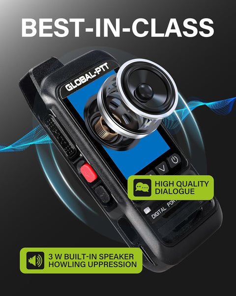 2-Pack Fast Radios Unlimted Range - Global PTT 4G Walkie Talkies with SIM Cards - Nationwide Coverage Communication Long Range Poc Two Way Radios IP67 Waterproof Design (P0)