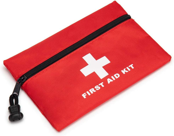 Red Emergency Bag First Aid Bag Small Empty Travel Rescue Bag Pouch First Responder Storage Medicine Pocket Bag for Car Home Office Kitchen Sport Ourdoors Bag Only (6.3X4.3)