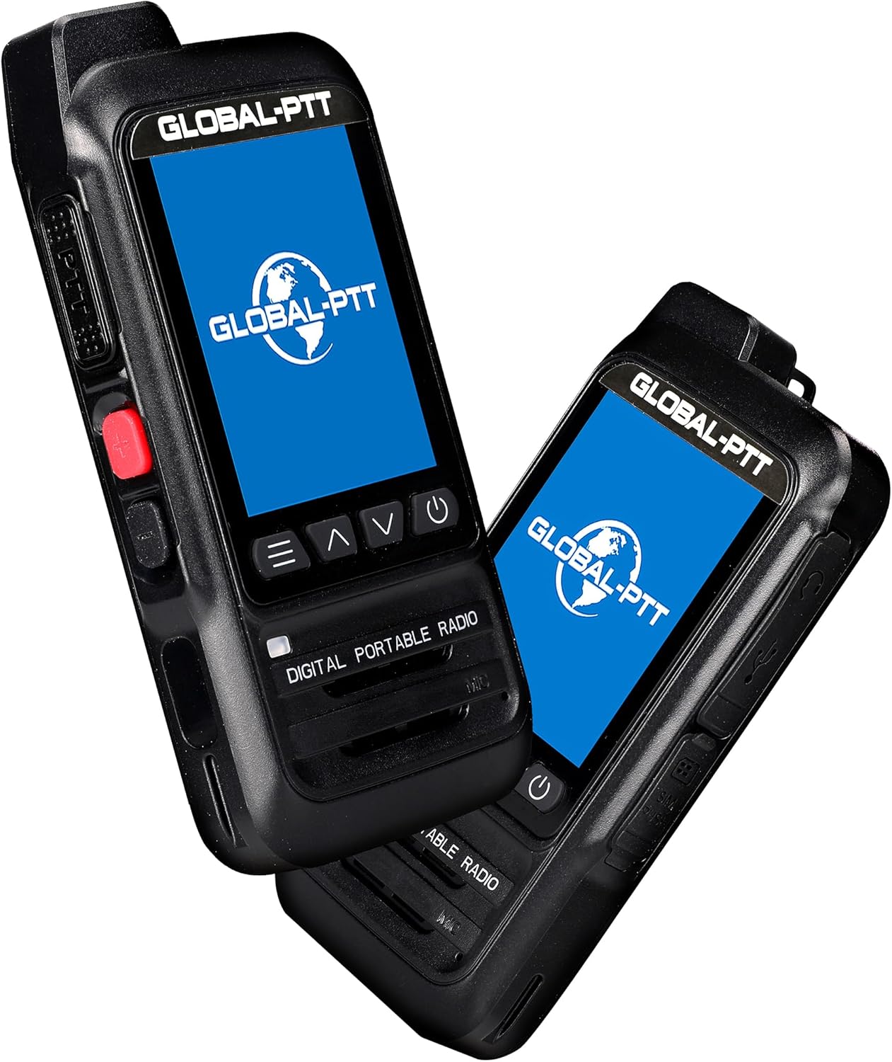 2-Pack Fast Radios Unlimted Range - Global PTT 4G Walkie Talkies with SIM Cards - Nationwide Coverage Communication Long Range Poc Two Way Radios IP67 Waterproof Design (P0)