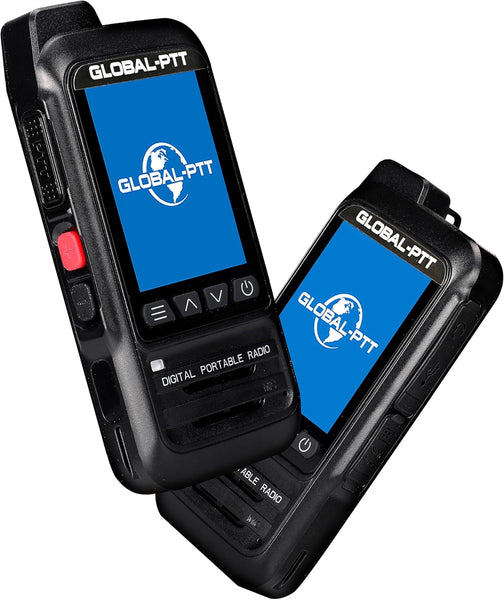 2-Pack Fast Radios Unlimted Range - Global PTT 4G Walkie Talkies with SIM Cards - Nationwide Coverage Communication Long Range Poc Two Way Radios IP67 Waterproof Design (P0)