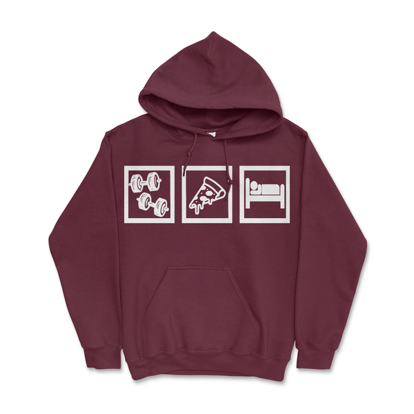 Eat Sleep Lift Repeat Hoodie – Gym Life Pullover