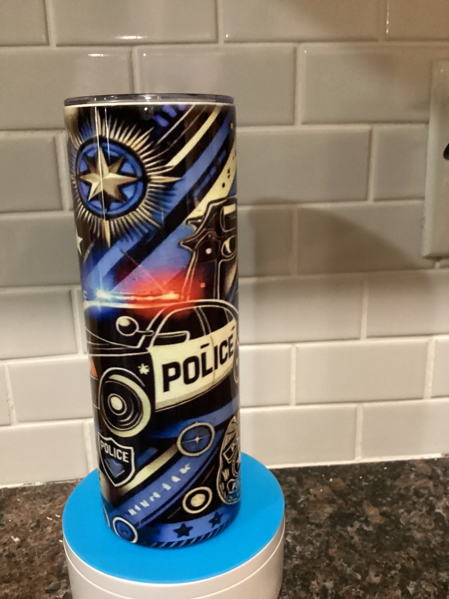 Police 20oz tumbler