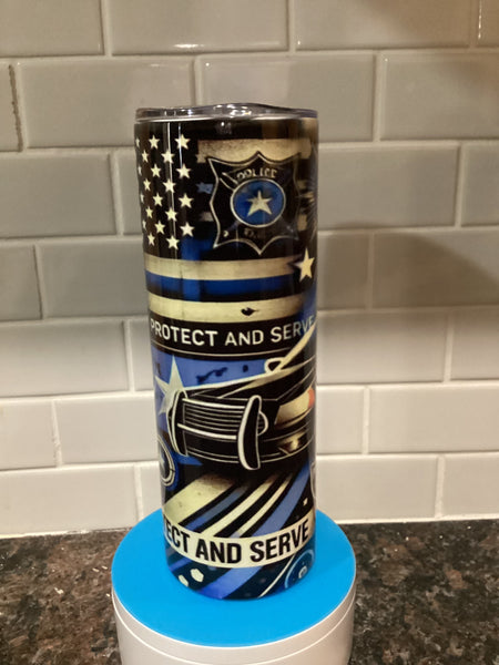 Police 20oz tumbler
