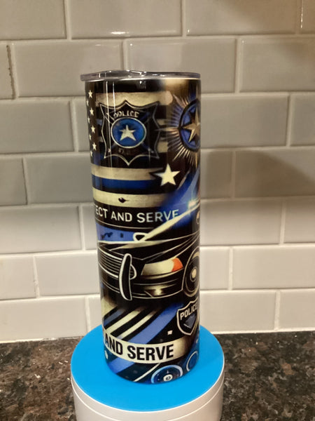 Police 20oz tumbler