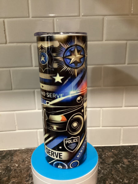 Police 20oz tumbler