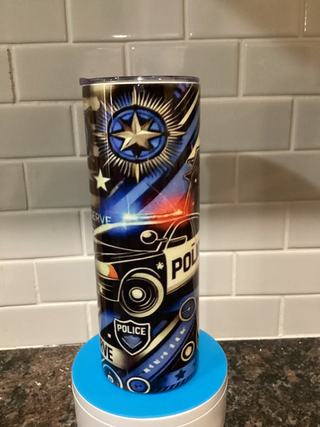 Police 20oz tumbler