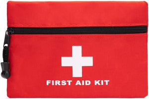Red Emergency Bag First Aid Bag Small Empty Travel Rescue Bag Pouch First Responder Storage Medicine Pocket Bag for Car Home Office Kitchen Sport Ourdoors Bag Only (6.3X4.3)