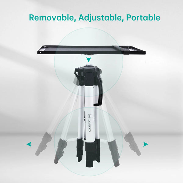 WT50 Aluminum Tripod Projector Stand, Adjustable and Portable