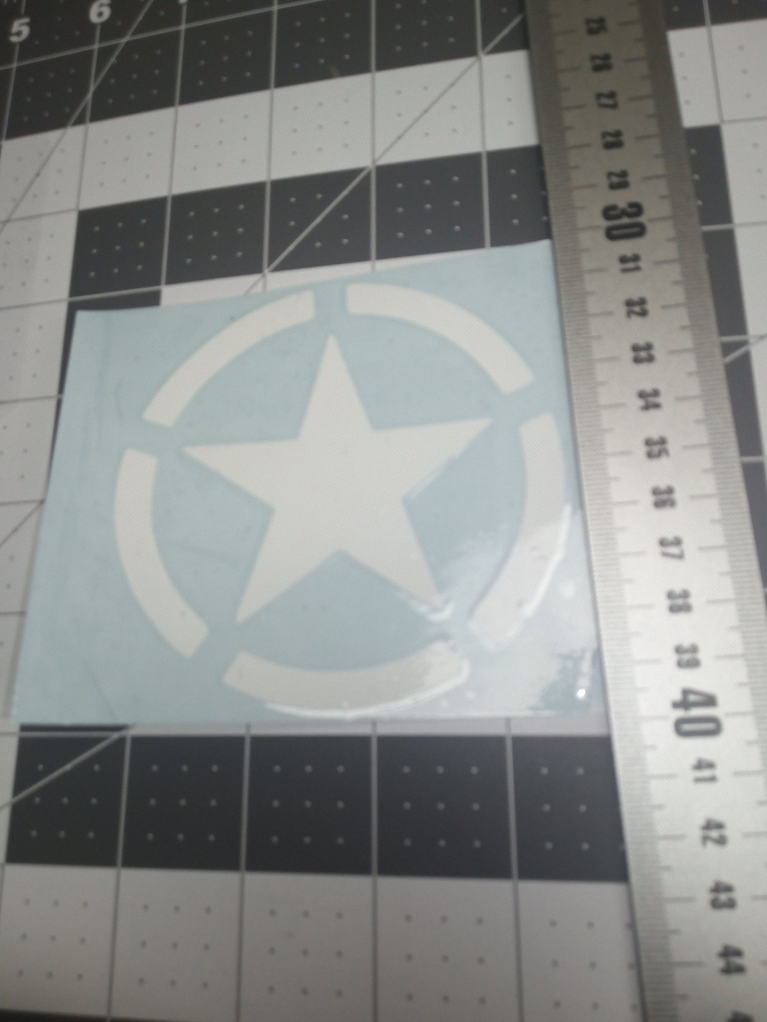 Military star decal